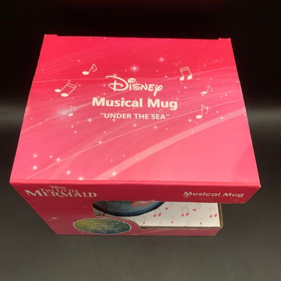 NEW Disney The Little Mermaid Musical Mug Plays “Under The Sea” Coffee Tea Cup - Picture 14 of 16